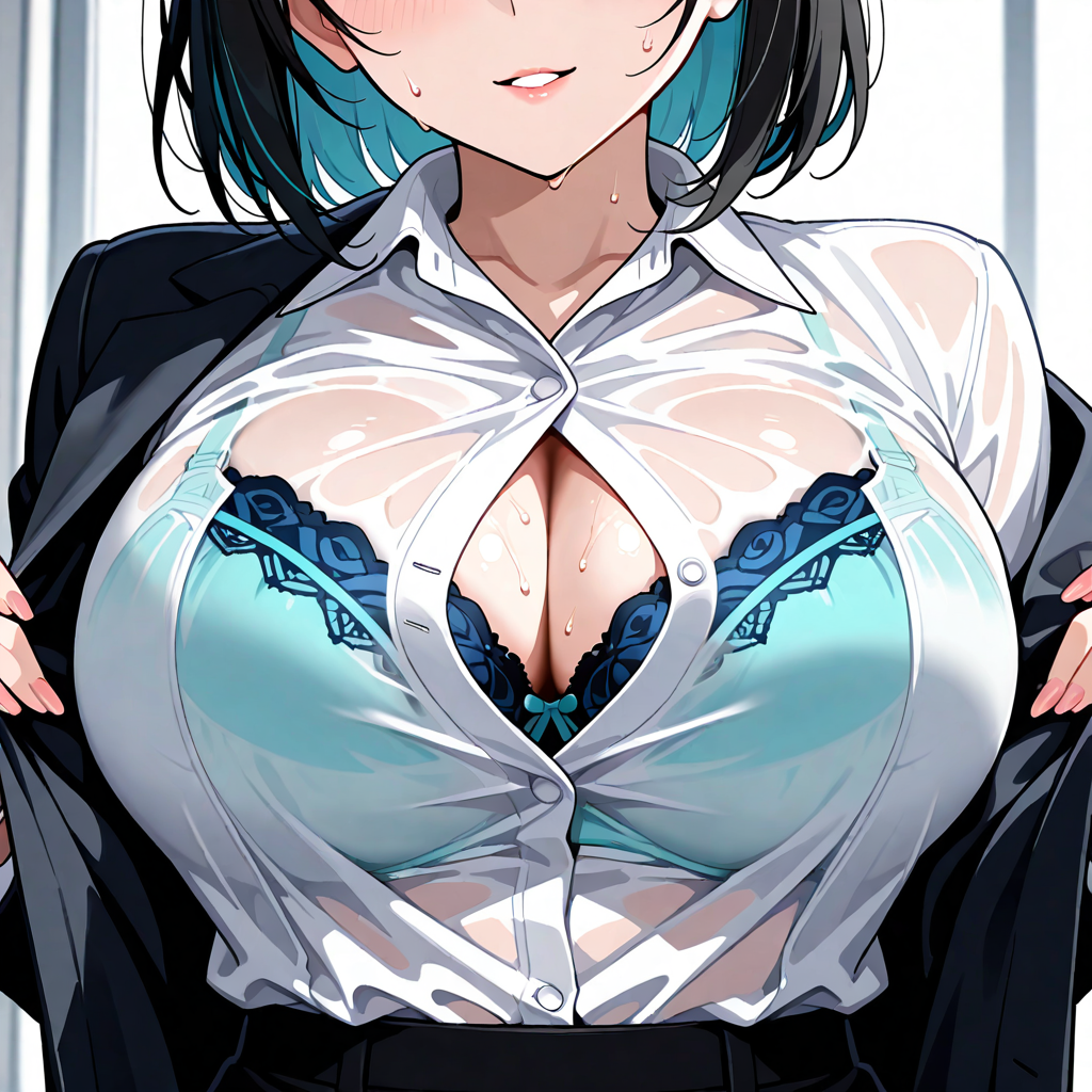 女性1人, 汗, ブラチラ