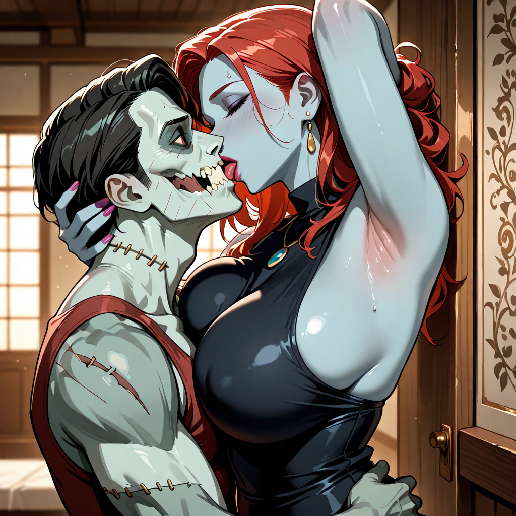 腋, ゾンビ, 熟年, キス