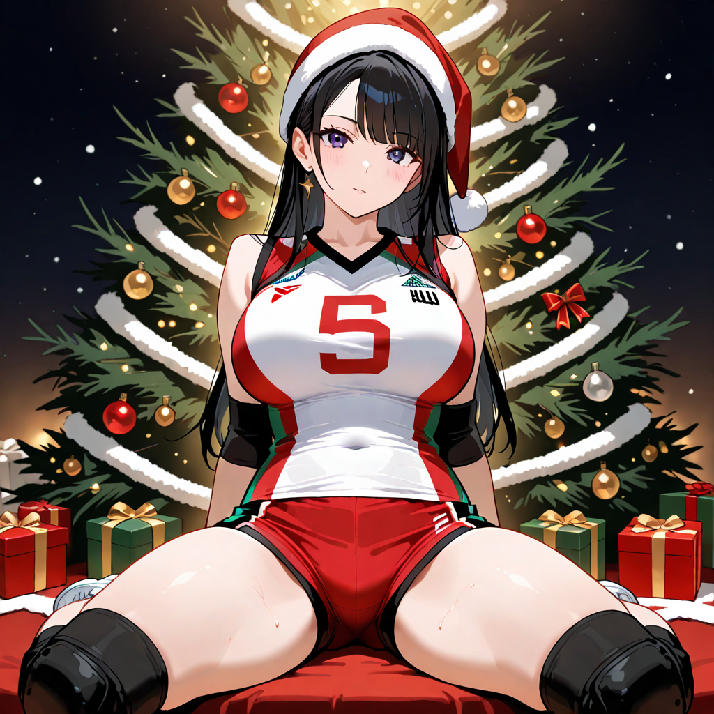 バレーボール, 座り, クリスマス