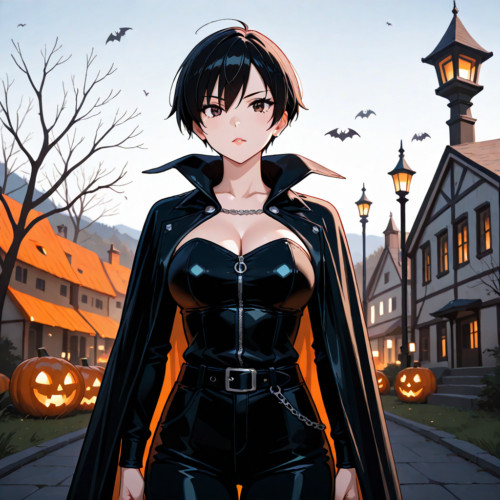 昼, 女性複数, ボーイッシュ, ハロウィン