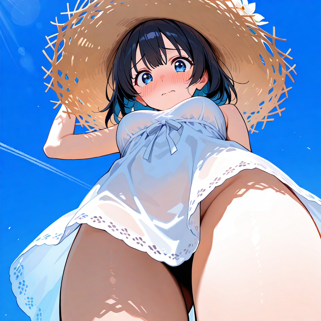 ノーパン, 昼, 恥じらい, ローアングル