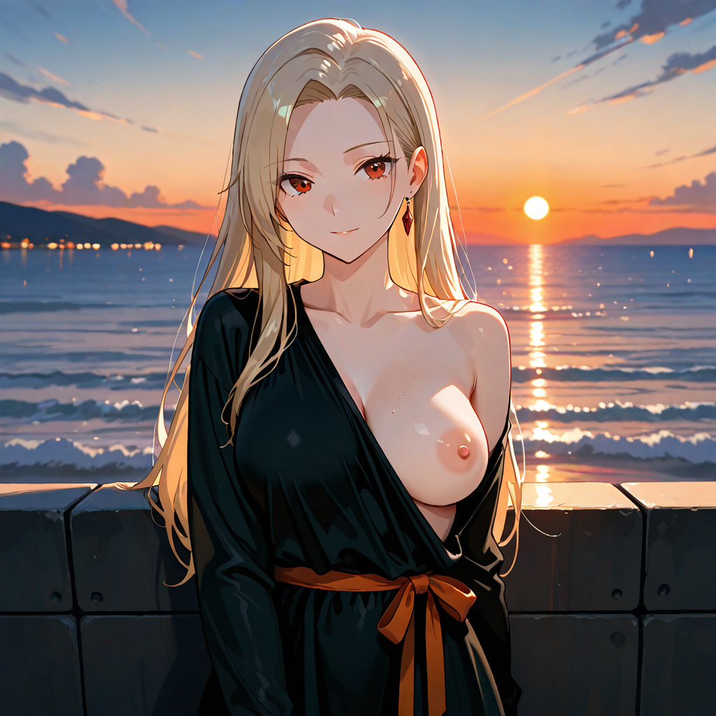 夕, 片乳, スレンダー, 近親相姦
