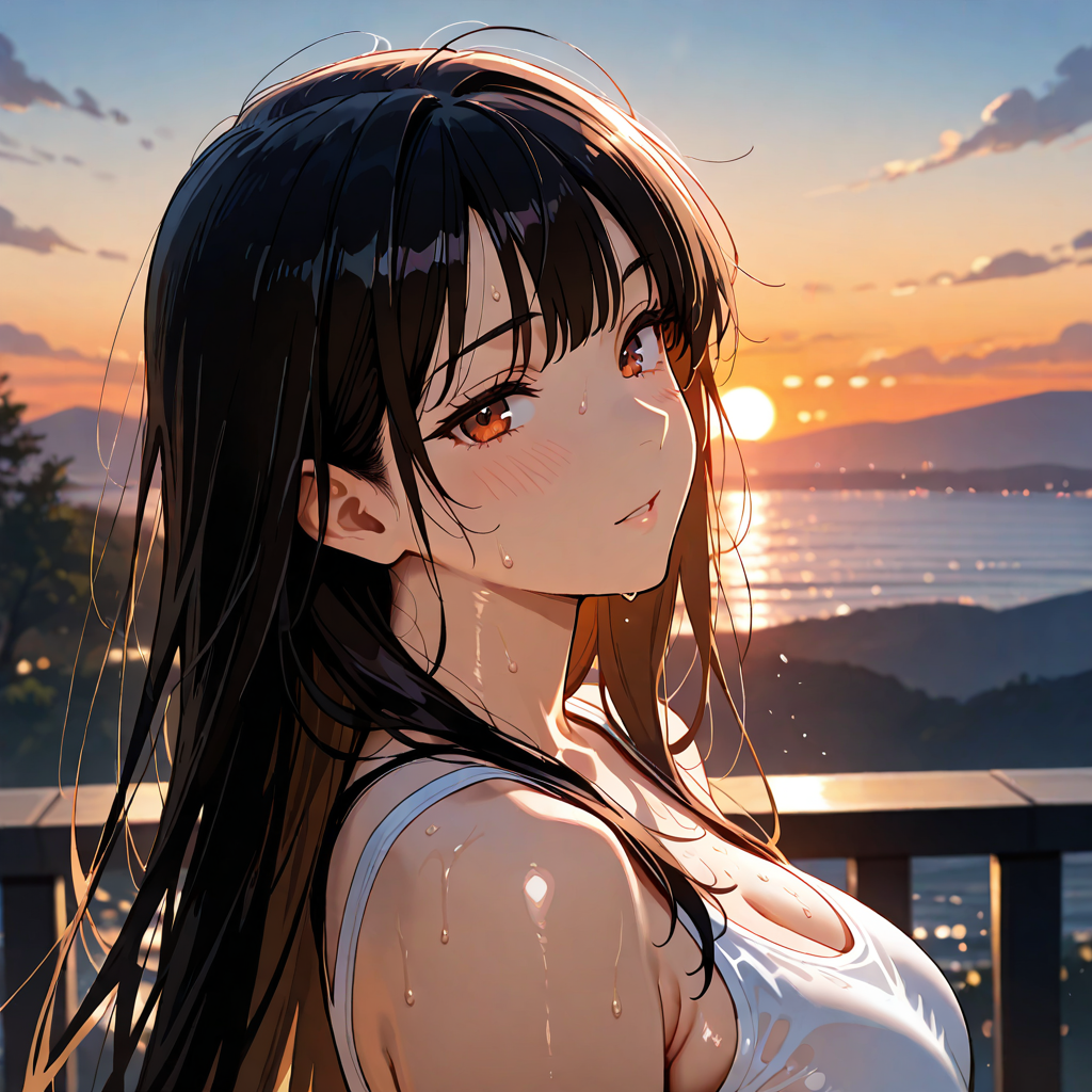 ぽっちゃり, 夕, 近親相姦, 汗