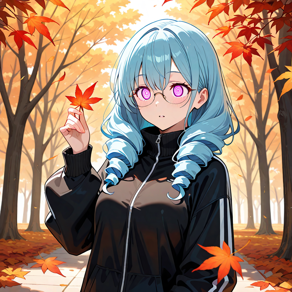 縦ロール, 洗脳, 秋, 眼鏡