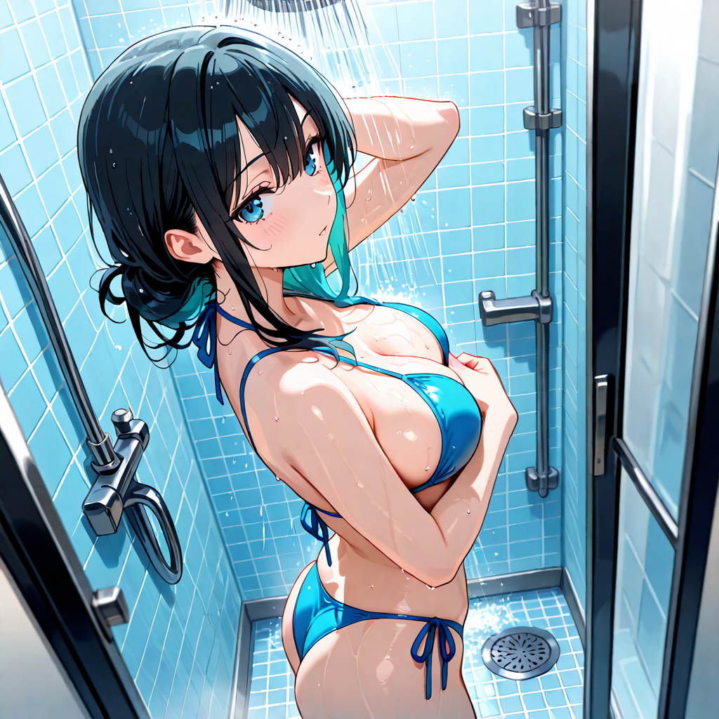 夏, シャワー